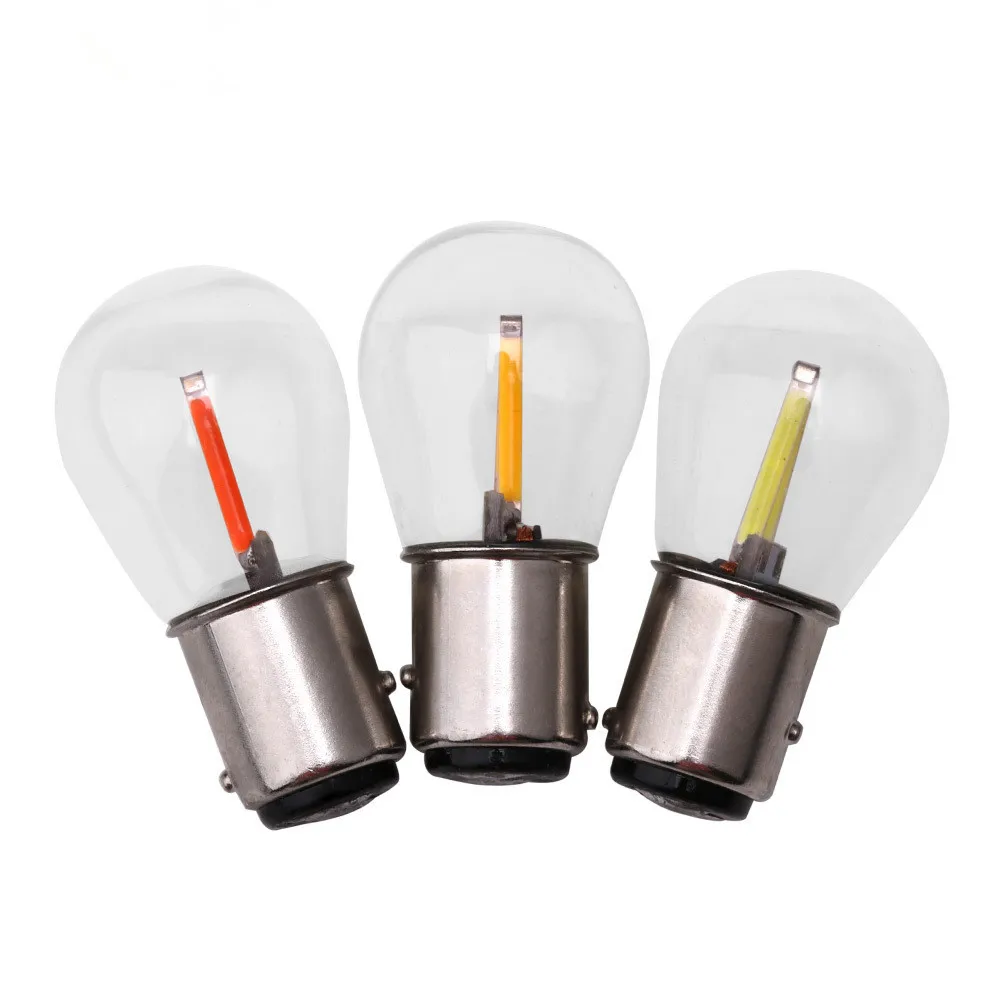 2PCS Modified car lights - LED filament brake lights - BAY15D 1157 LED car lights - turn signals - reversing lights
