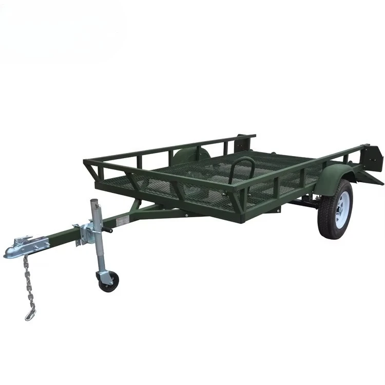 Small ATV Tractor Farm Dump Motorcycle Trailer with Loading Ramp for Sale