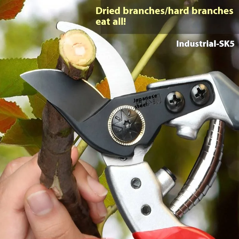 Pruning Shears, Garden Shears Professional Premium SK5 Steel Pruning Shears for Gardening, Sharp Handheld Garden Scissors