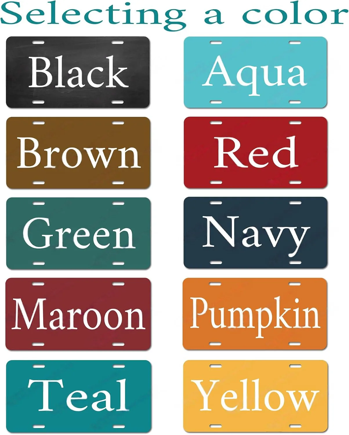 Personalized Custom Metal Plate 6