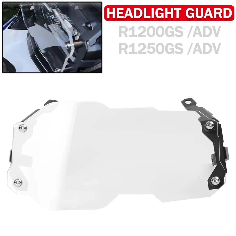 Headlight Protective Cover For BMW R1200GS LC Adventure R1250GS R 1200 1250 GSA Motorcycle Front Light Guard  Acrylic Protector