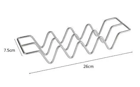 

3Pcs Stainless Steel Taco Shell Holder Rack Metal Oven Safe Taco Stand for Tacos Tortillas Mexican Dishes Tacos Stand