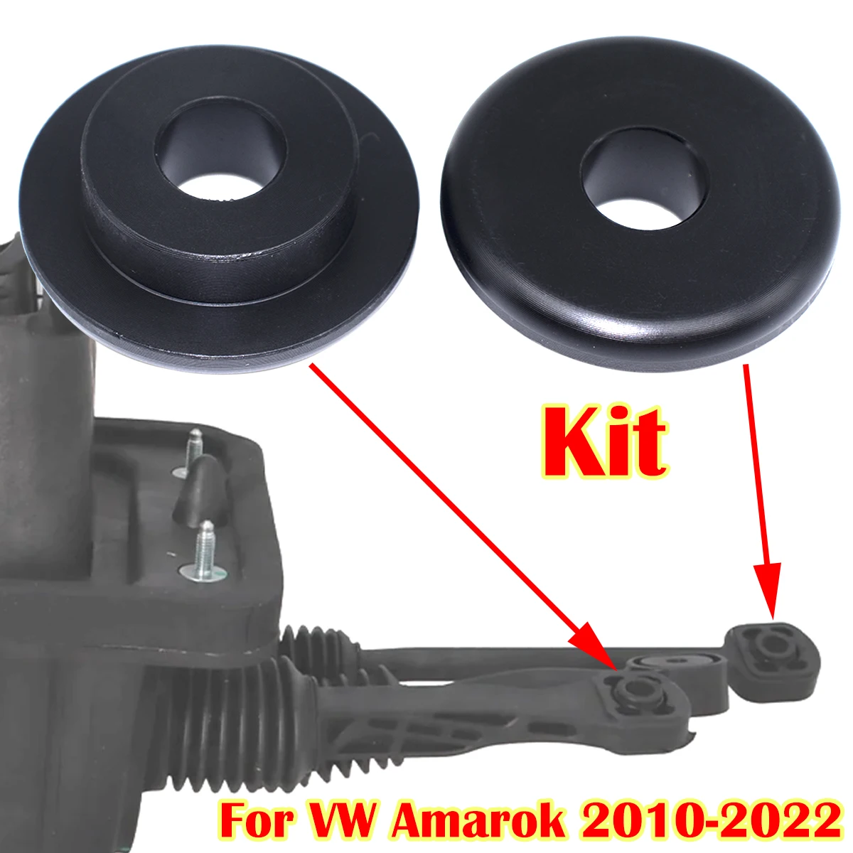 Cable de cambio de marchas manual mejorado de 10 mm con buje selector, anillo de retención de acoplamiento final y clip de pivote para VW Amarok 2010 2011-2022