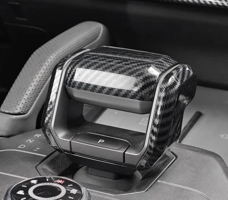 For Jetour Traveller T2 2023 2024 2025 Car Gear Head Protective Cover Fit Modified Gear Lever Cover Carbon Fiber Car Accessories