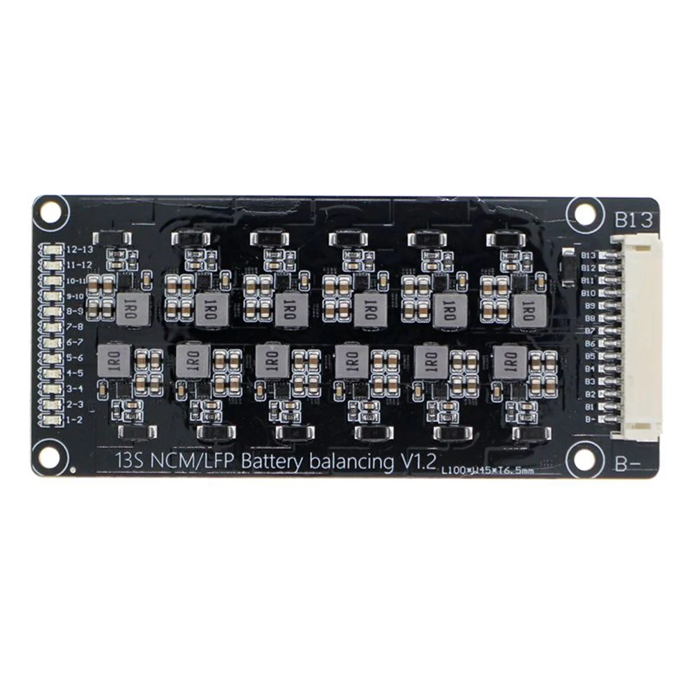 1.2A High Current Equalization Module Lithium Battery Active Equalizer Energy Transfer Board 13S Inductance Transducer