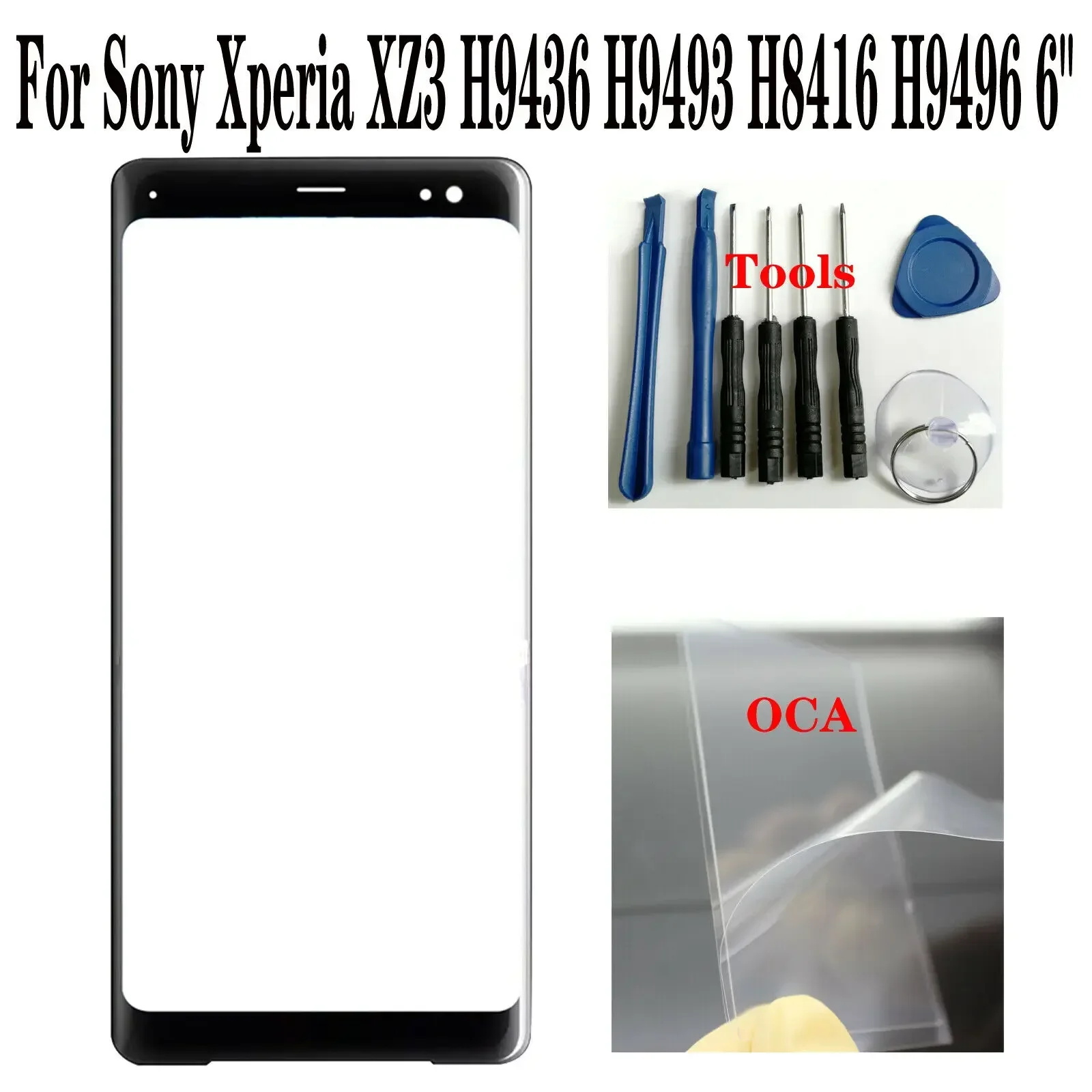 Оригинальный внешний фронтальный экран 6 дюймов для Sony XZ3 H9436 H9493 H8416 H9496