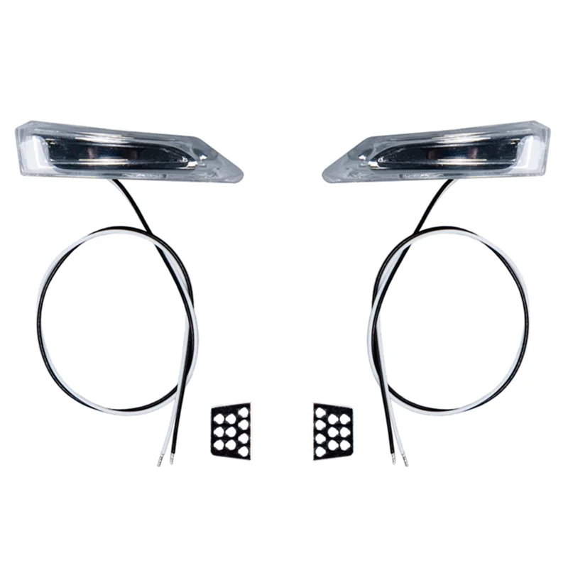 2pcs LED 3V Side Light Turn Signal for 1/14 Tamiya RC Truck VOLVO FH16 56360 Car
