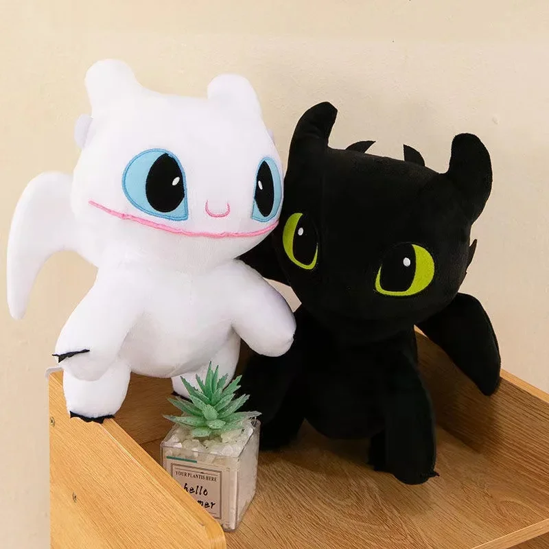 30/45/60cm How To Train Your Dragon Large Size Plush Toys  Plushie Toothless Doll Kawaii Stuffed  Decoration  Kids Birthday Gift