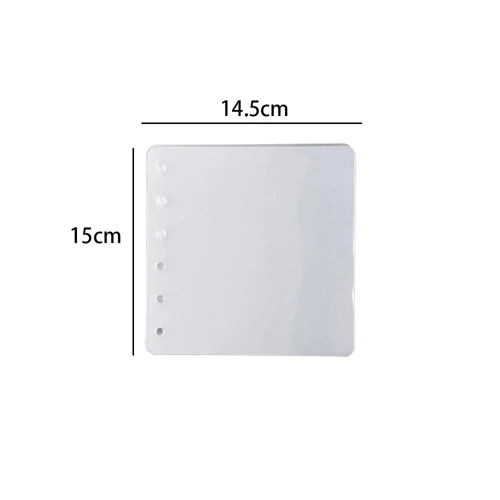 สมุดบันทึกแบบ PVC สำหรับอุปกรณ์การเรียน ขนาด A7 สมุดแพลนเนอร์ สมุดบันทึกแบบมีกลิตเตอร์ สมุดสะสมรูปภาพ สมุดบันทึกแบบสี่เหลี่ยม สมุดบันทึกแบบรูห่วง