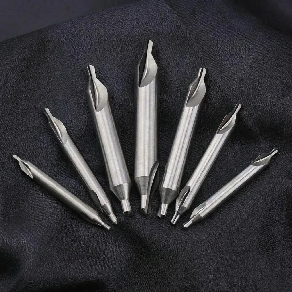 

7Pcs Center Drill Bits 60 Degree Angle Countersink Bits 1 1 5 2 2 5 3 4 5 Inch For Lathe Industrial Metalworking Drilling Tool