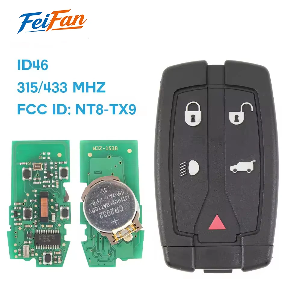 FeiFan CC ID: NT8TX9 5 Buttons 315Mhz/433Mhz Remote Smart Car Key Fob For Land Rover Freelander 2 3 LR2 Sport Fit Range