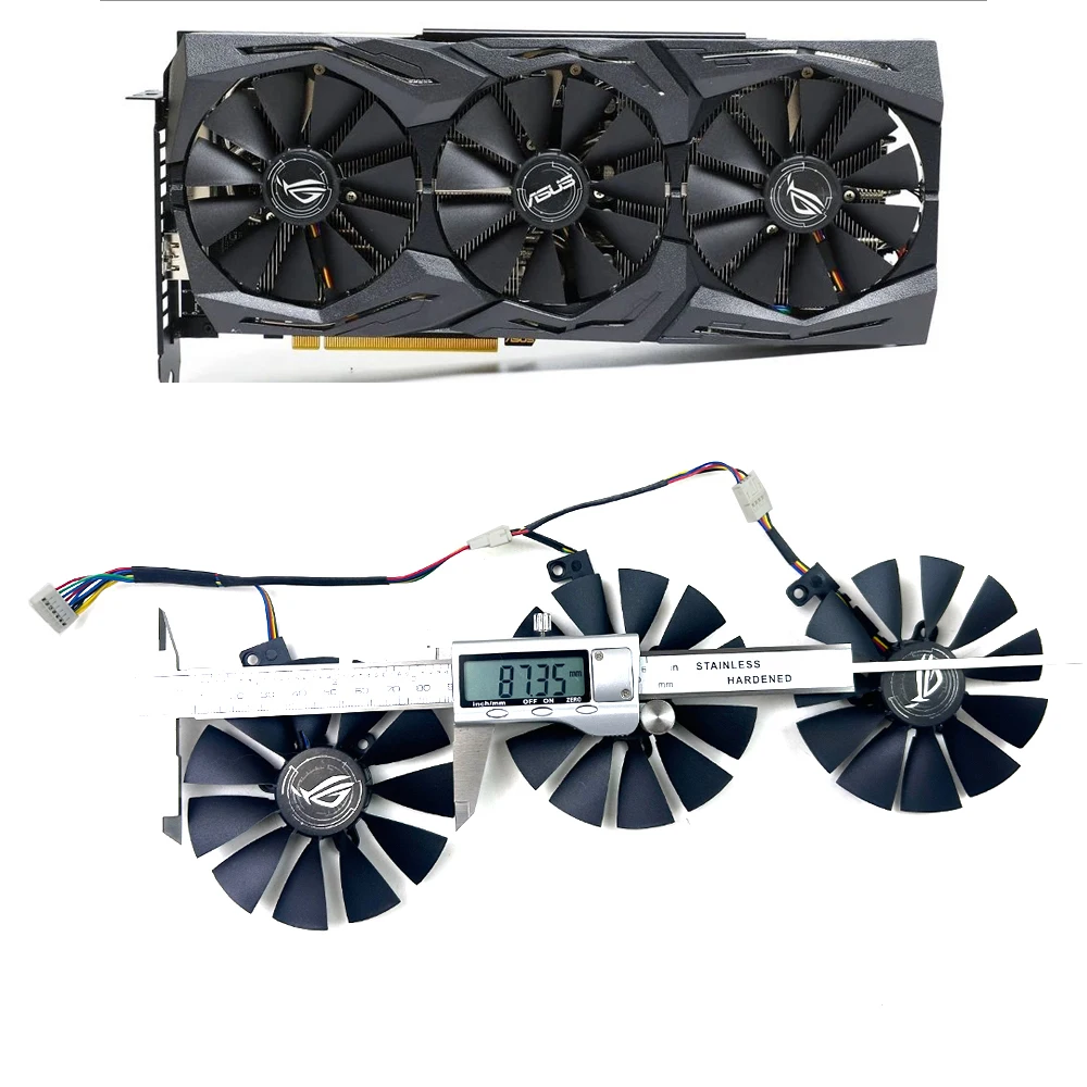 

Охлаждающий вентилятор 87 мм 7PIN T129215SH T129215SL для ASUS ROG-STRIX RTX 2060 RTX 2060 SUPER RTX 2070 GAMING RTX 2080S вентиляторы видеокарты