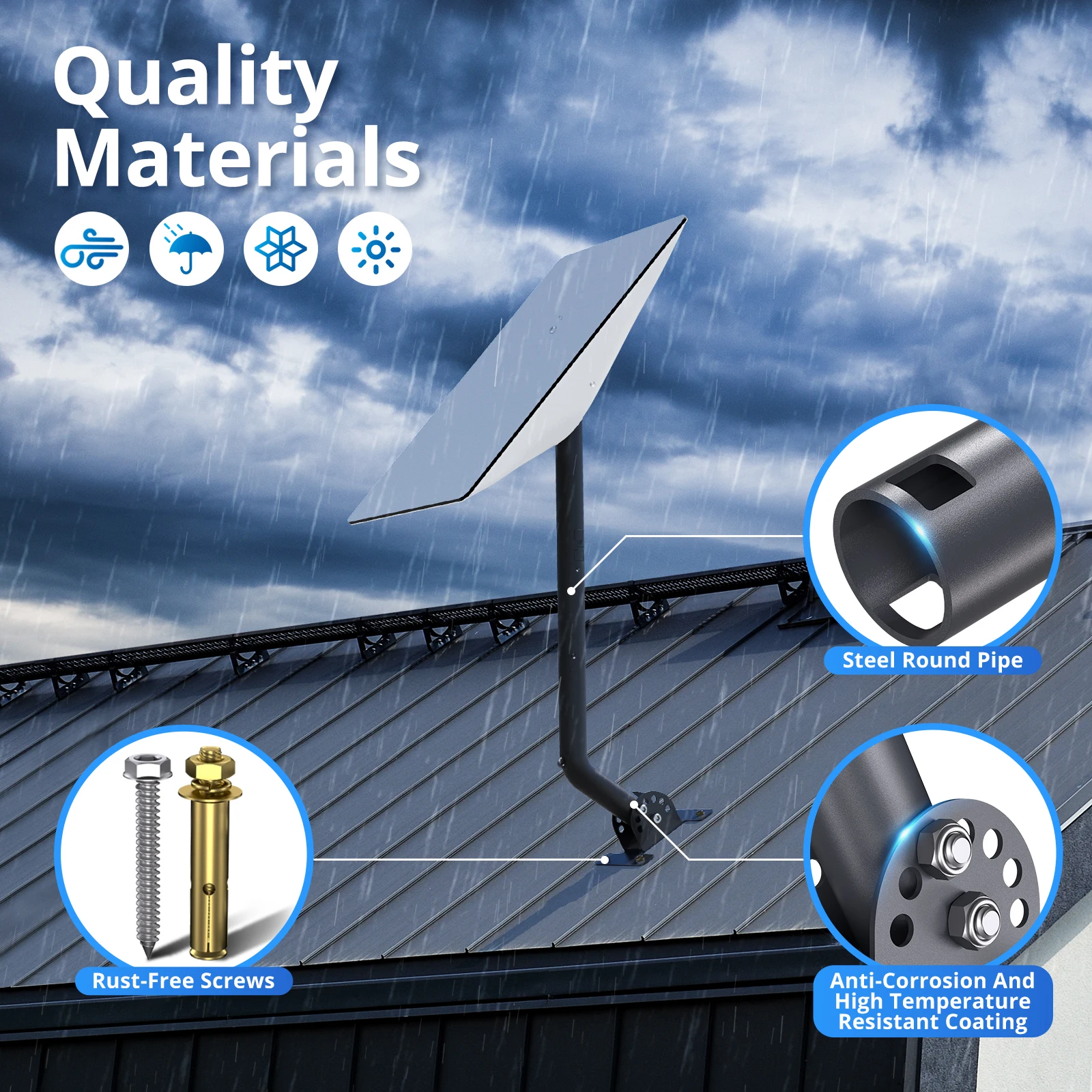 Starlinkv2用の調整可能な壁取り付けキット,耐候性,防風,インターネット用