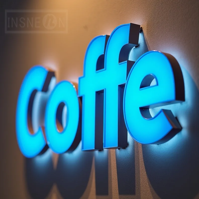 Custom Front And Back Lit Illumination LED Business Sign 3D Channel Letters Storefront Metal Outdoor Sign For Shopping Office