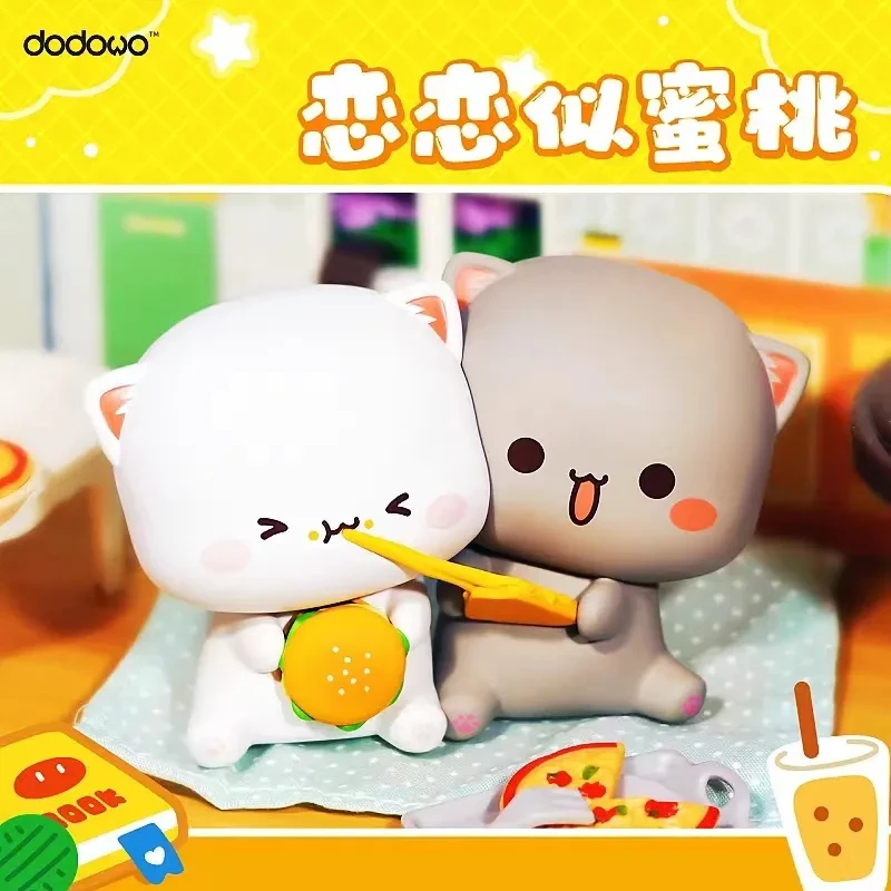 

Mitao Cat 4nd Love Is Like A Peach Series Blind Box Kawaii Doll Action Figure Toys Caixas Collectible Figurine Model Mystery Box