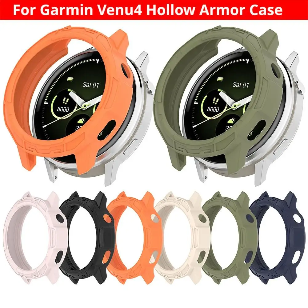 

Чехол для Garmin Venu 4 45 мм/41 мм, защитный ремешок для смарт-часов, мягкий чехол-бампер для Venu 4 41/45 мм, защитный корпус, аксессуары