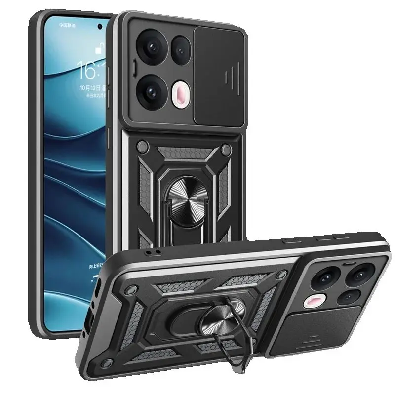 Shockproof Armor Funda For OPPO Reno 13 Pro 5G Reno13 Slide Lens Protect Phone Case For Reno 13 Reno13Pro Back Cover