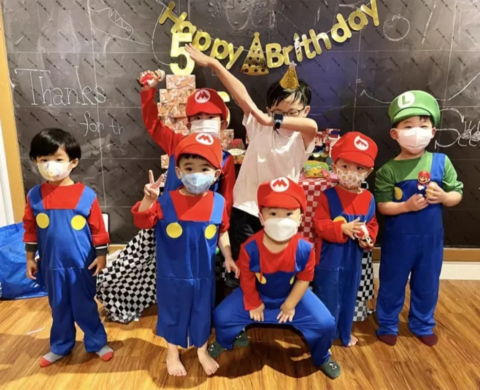 Super Boy Cosplay Costume Halloween Carnival Funny Costume Kids Jumpsuit