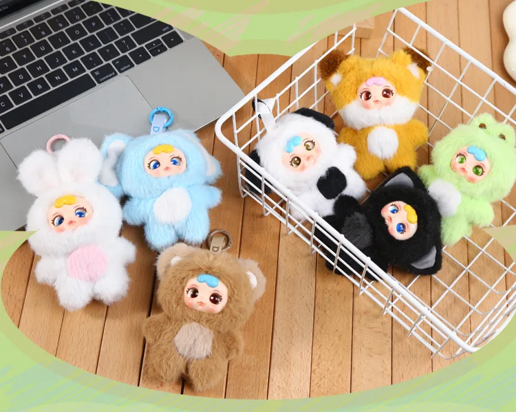 

DUDU Cute Zoo Party MM Milk Candy Blind Box Trendy Play Doll Plush Pendant Blind Box Ornament Children's Birthday Gift