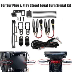 Street Legal LED Turn-signal Kit HandleBar Turn Switch For Sur Ron Segway X160 X260 Talaria Sting Dirt Bike ATV Electric Bike