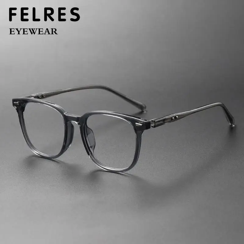 TR90 مربع واضح مكافحة الضوء الأزرق نظارات للقراءة الرجال النساء الانتهاء من طويل النظر نظارات العلامة التجارية تصميم وصفة طبية قارئ بصري