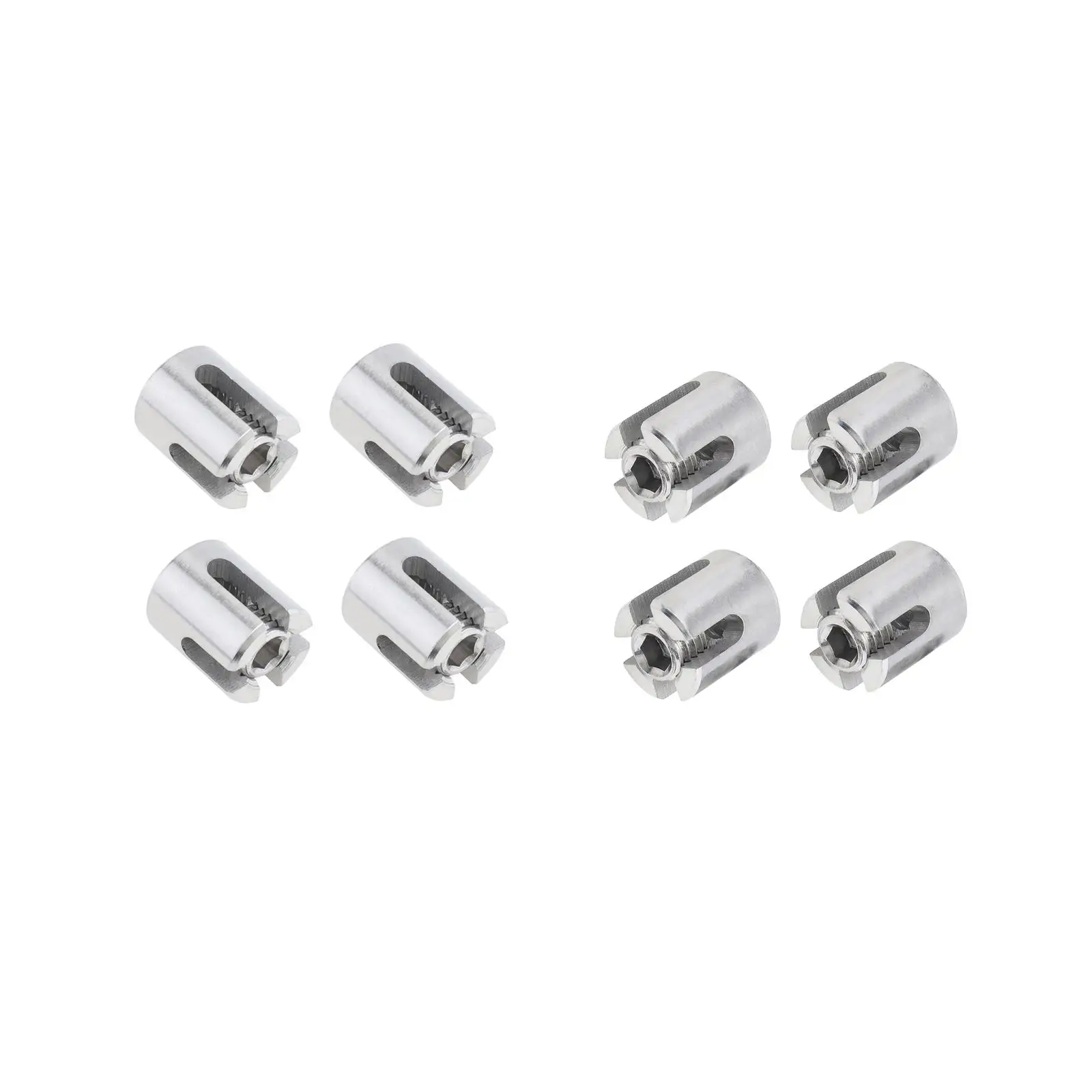 4 Pieces Cross Cable Clamps Easily Install Wear Resistant Stainless Steel Heavy