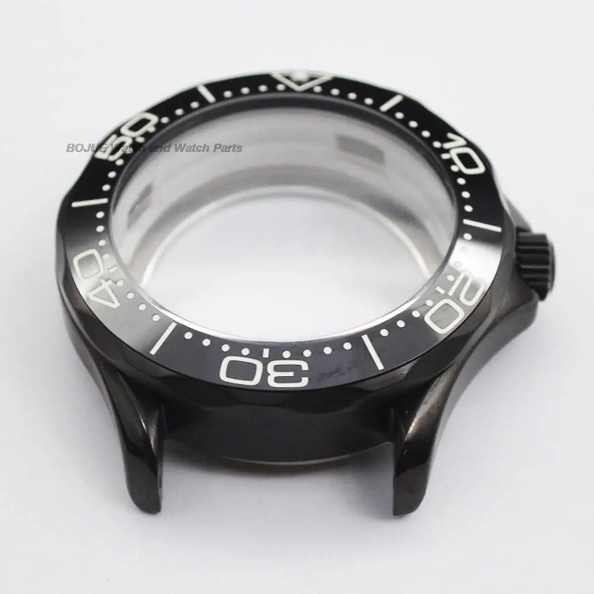 42mm Watch Case Watches Accessories Stainless Steel NH35A NH36 Movement Transparent Case Back For Seamaster 300 Watch MOD Parts