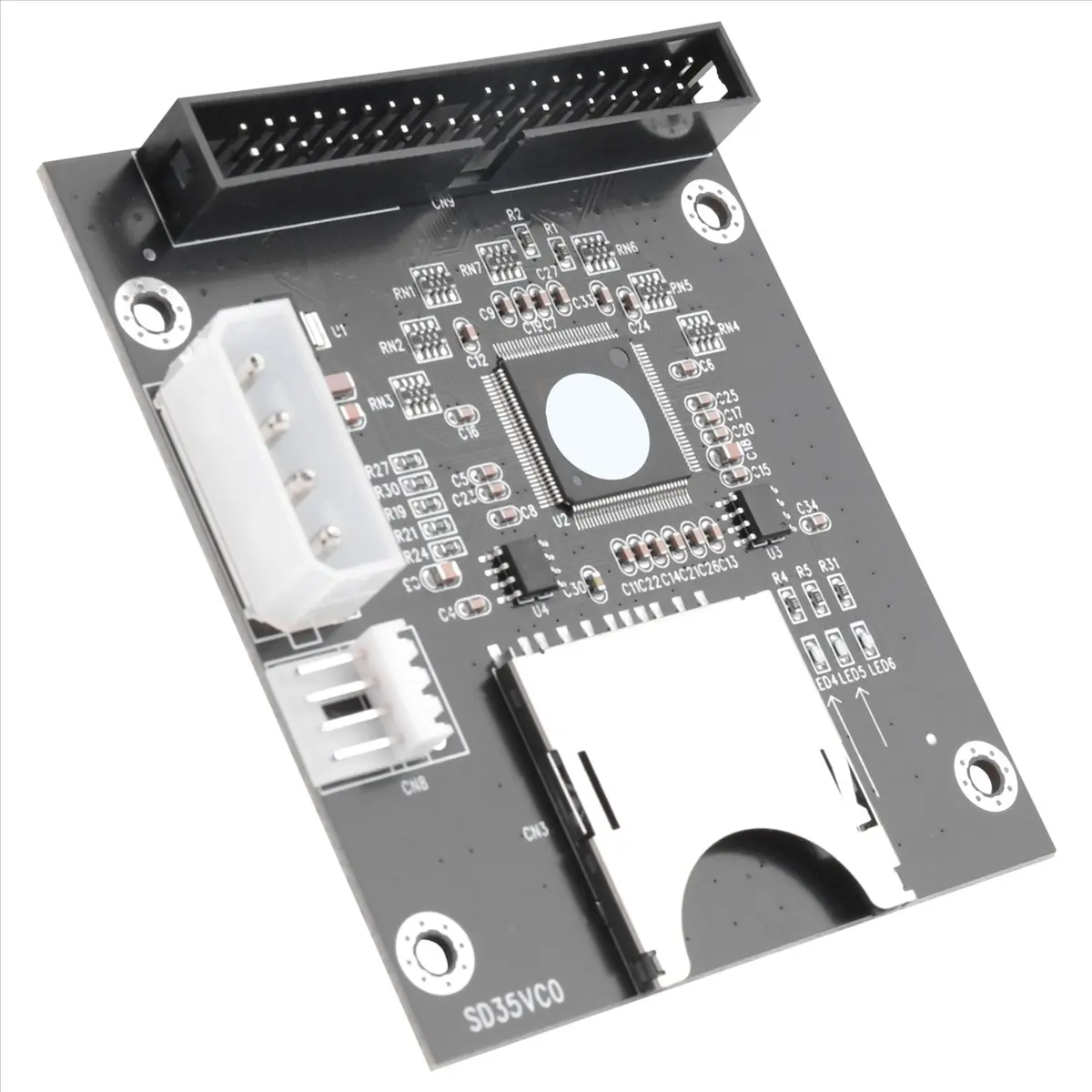 A49T SD SDHC SDXC MMC Card to IDE 40Pin 3.5inch Male Adapter
