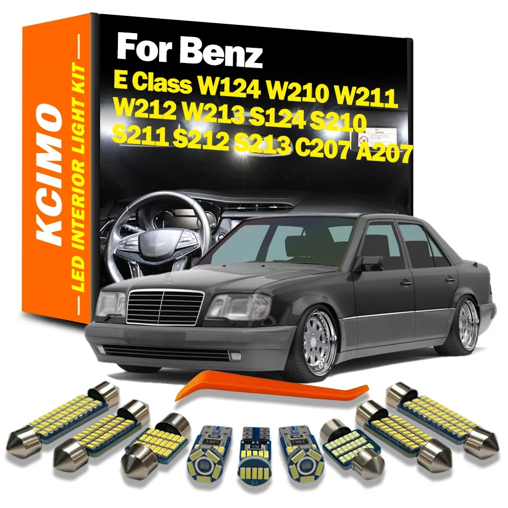 

Kcimo Canbus Auto LED Interior Light Kit For Mercedes Benz E Class W124 W210 W211 W212 W213 S124 S210 S211 S212 S213 C207 A207