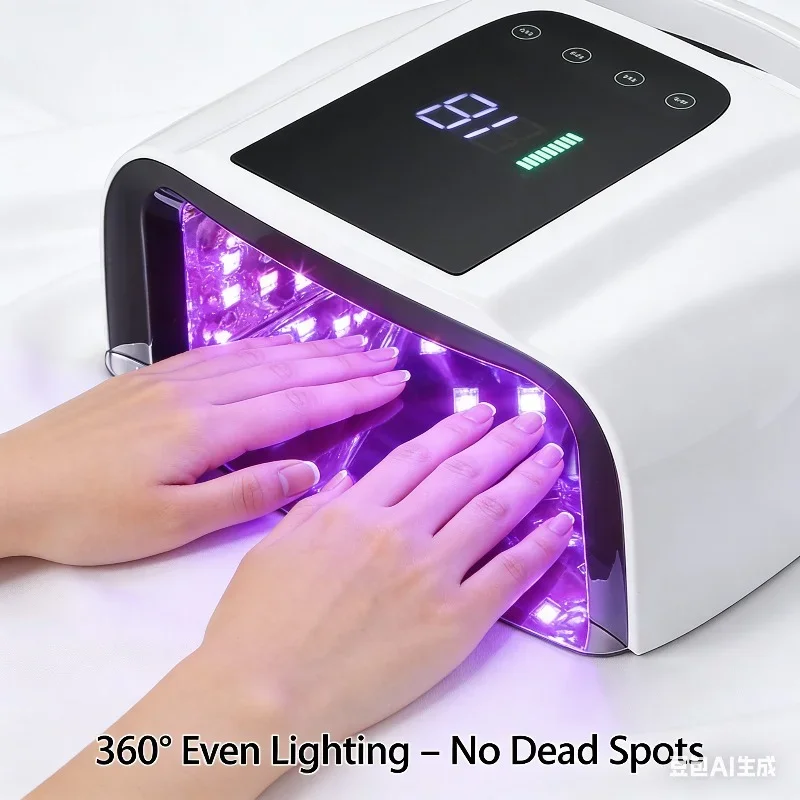 

New Rechargeable Nail Lamp Cordless Gel Polish Dryer UV LED Light for Nails Home Manicure Wireless Portable Nail Lamp