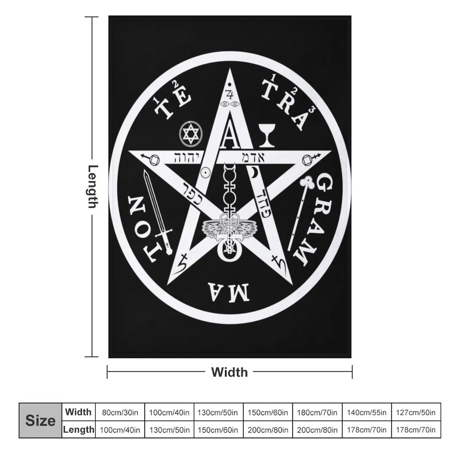 Tetragrammaton pentagram star Throw Blanket Cute Plaid Stuffeds Thermals For Travel Blankets