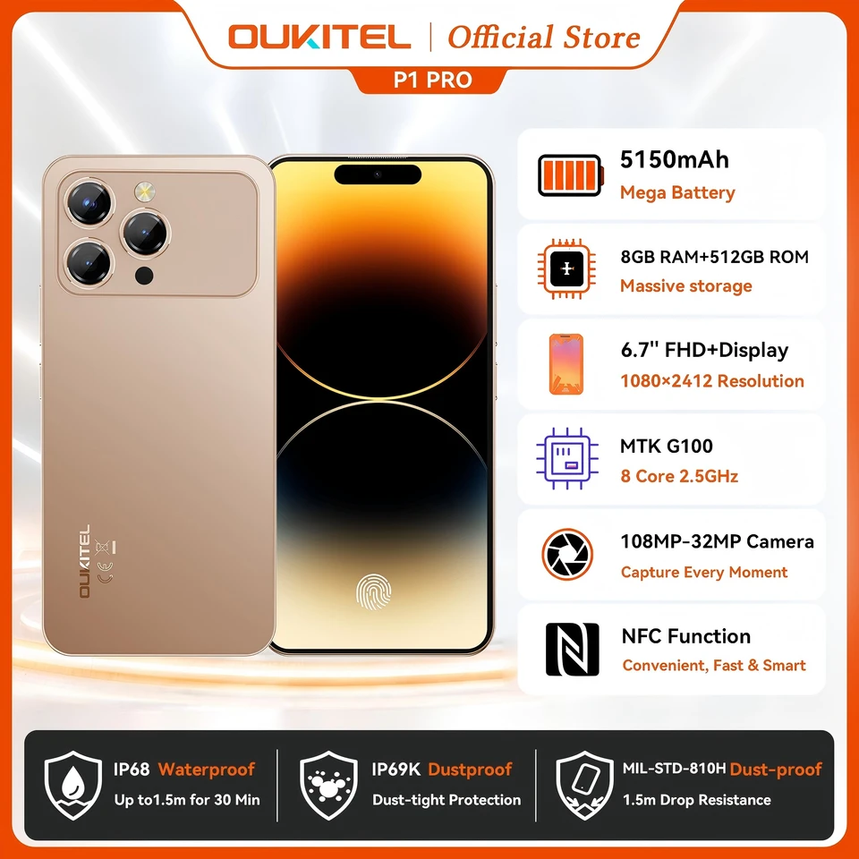 OUKITEL P1 Pro simフリー S4e06f5b5eb3e441f83e05b2793780