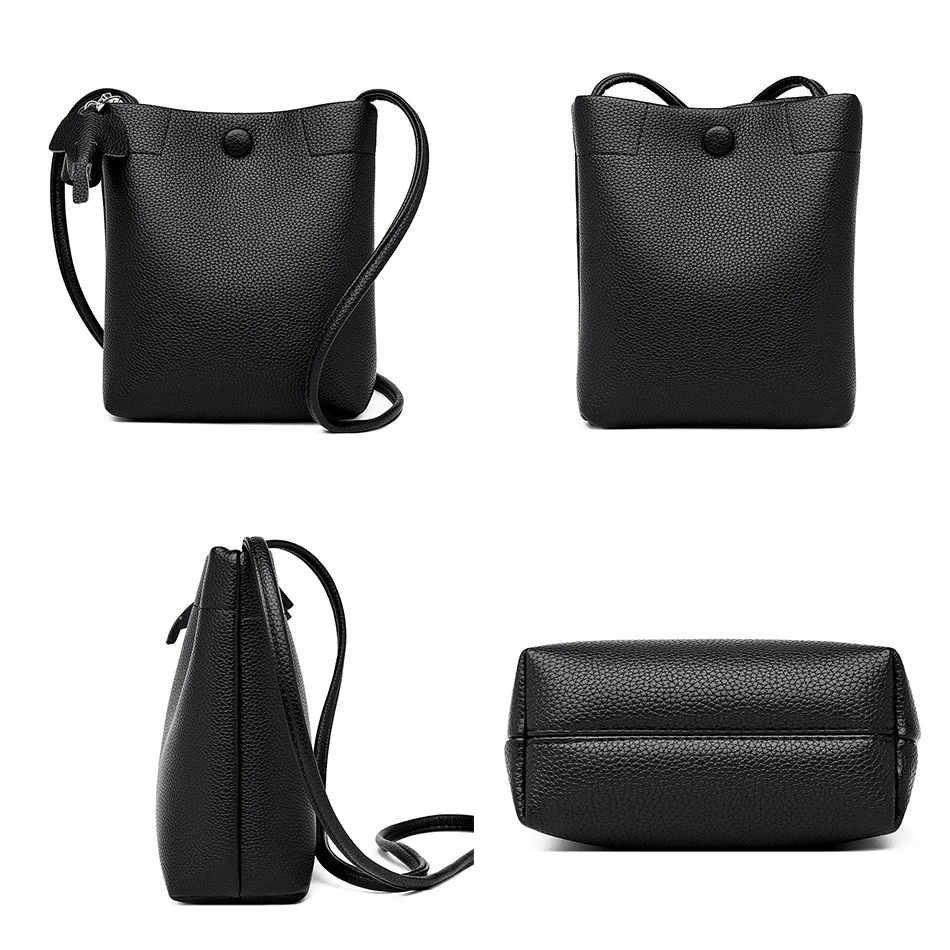 Women Soft Leather Designer Crossbody Bags Female Shoulder Bag Fashion Simplicity Small Women Bag Solid Color Small Square Bags