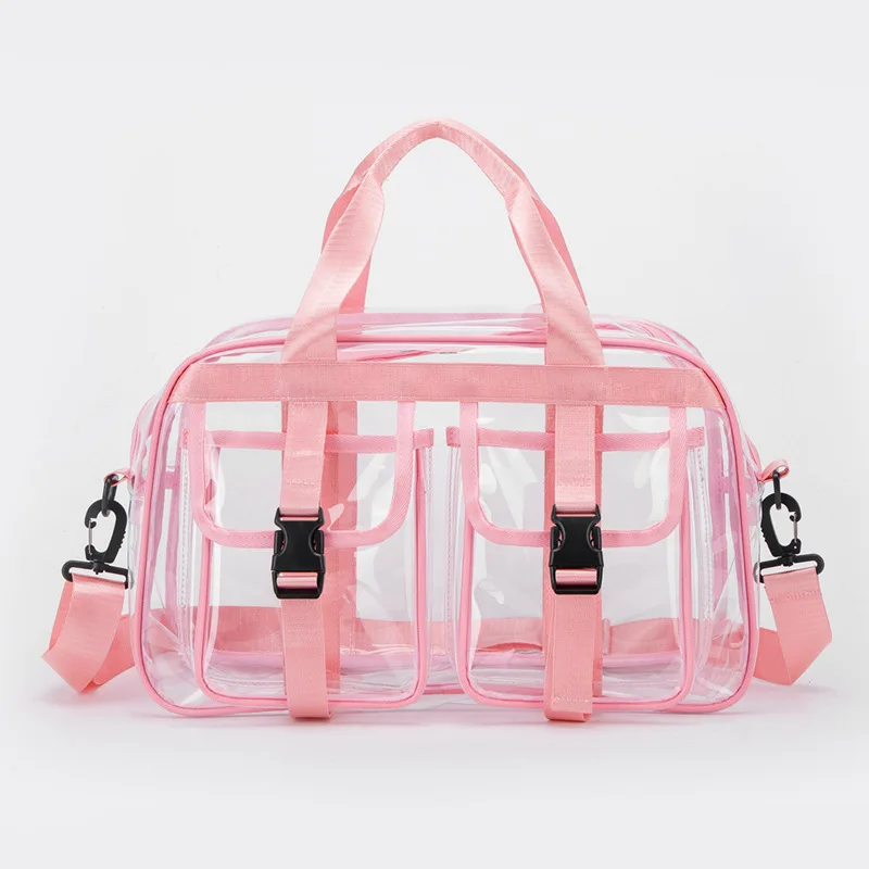 PVC Swimming Beach Bag  Summer Waterproof Transparent Washing Handbag Outdoor Travel Luggage Trip Storage Pack Water Play Bag