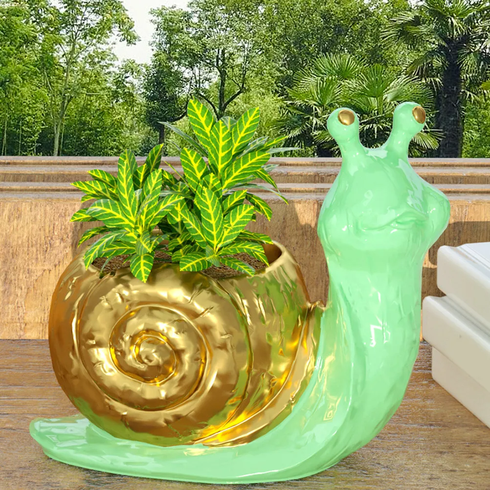 

Reusable Snail Flowerpot Mold Silicone DIY Small Bonsai Pot Mold for Epoxy Casting Flower Pot Ornament Desktop Decor