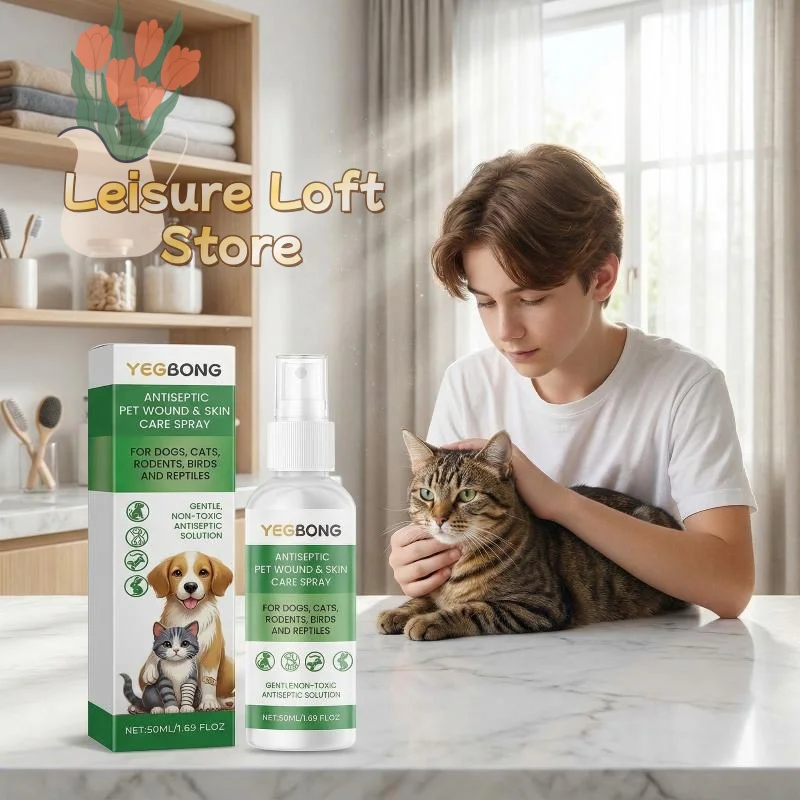 Eugenol Peppermint Oil Flea Tick Spray for Dogs Cats 100ml Natural Aroma Long Lasting Protection Indoors Outdoors