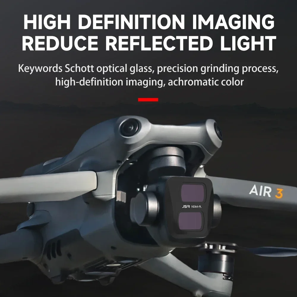 مجموعات مرشح ل DJI AIR 3 الطائرة بدون طيار عدسة الكاميرا المحددة سبائك الألومنيوم MCUV CPL ND8/16/32/64/256/1000 NDPL ليلة ستار الملحقات