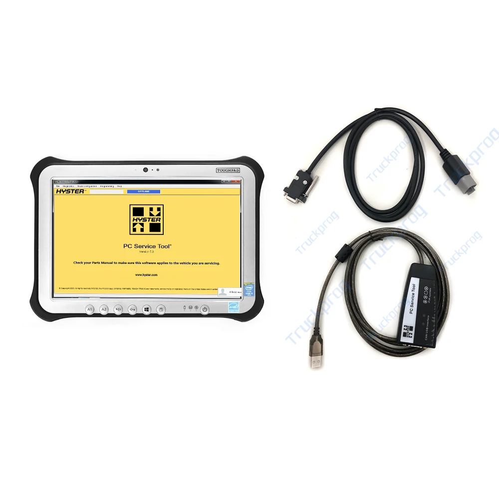 

For Hyster Yale PC Service Tool Forklift Diagnostic Tool Yale Hyster PC Service Tool Ifak CAN USB Interface + FZ G1 Tablet