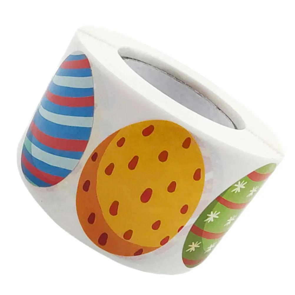 500Pcs Easter Theme Paper Stickers Safe Eco Friendly Sealing Stickers Gift Candy Packaging Decoration Labels Party Accessories