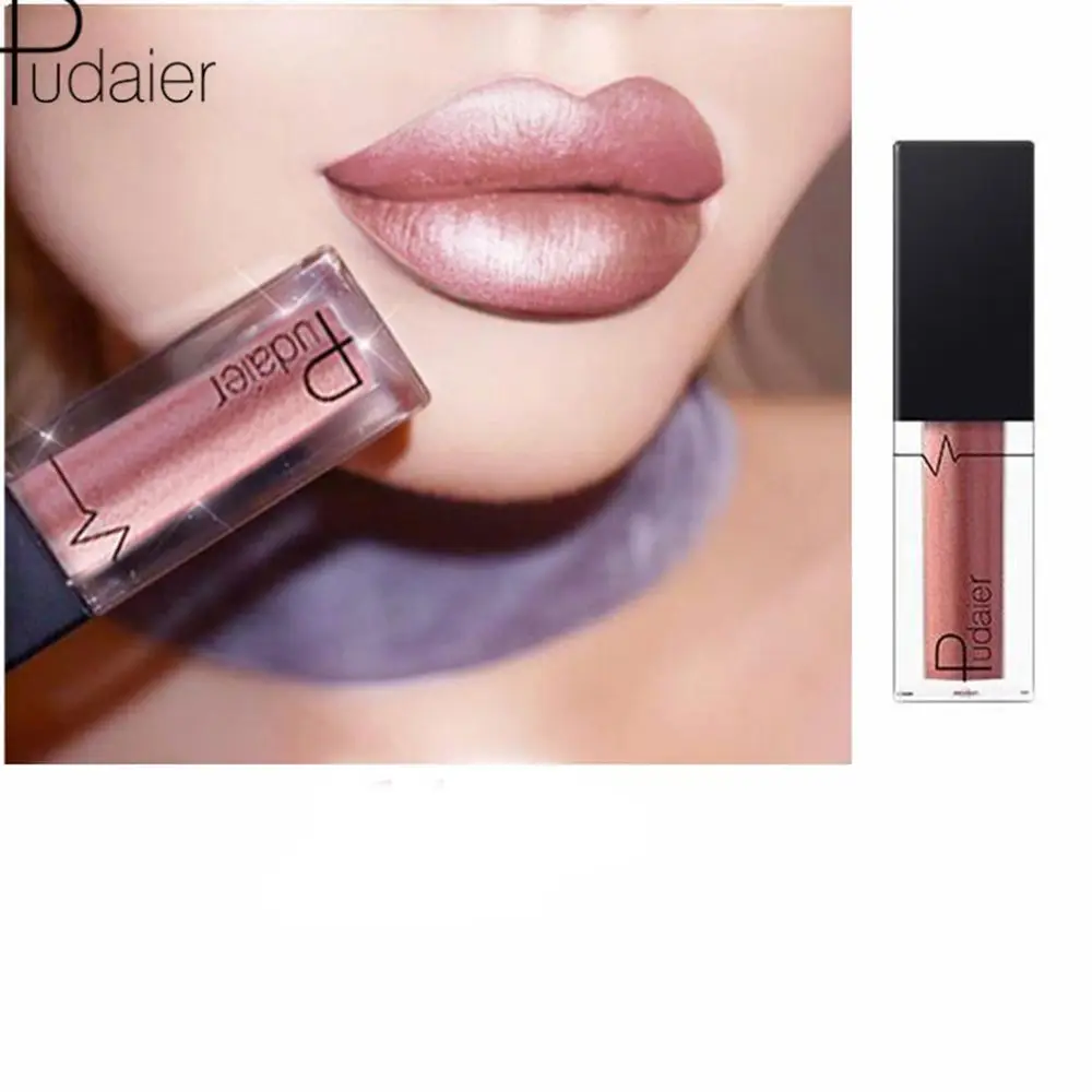 24Colors Metallic Matte Lip Gloss Mositurizing Waterproof Longlasting Sexy Lip Makeup Cosmetic