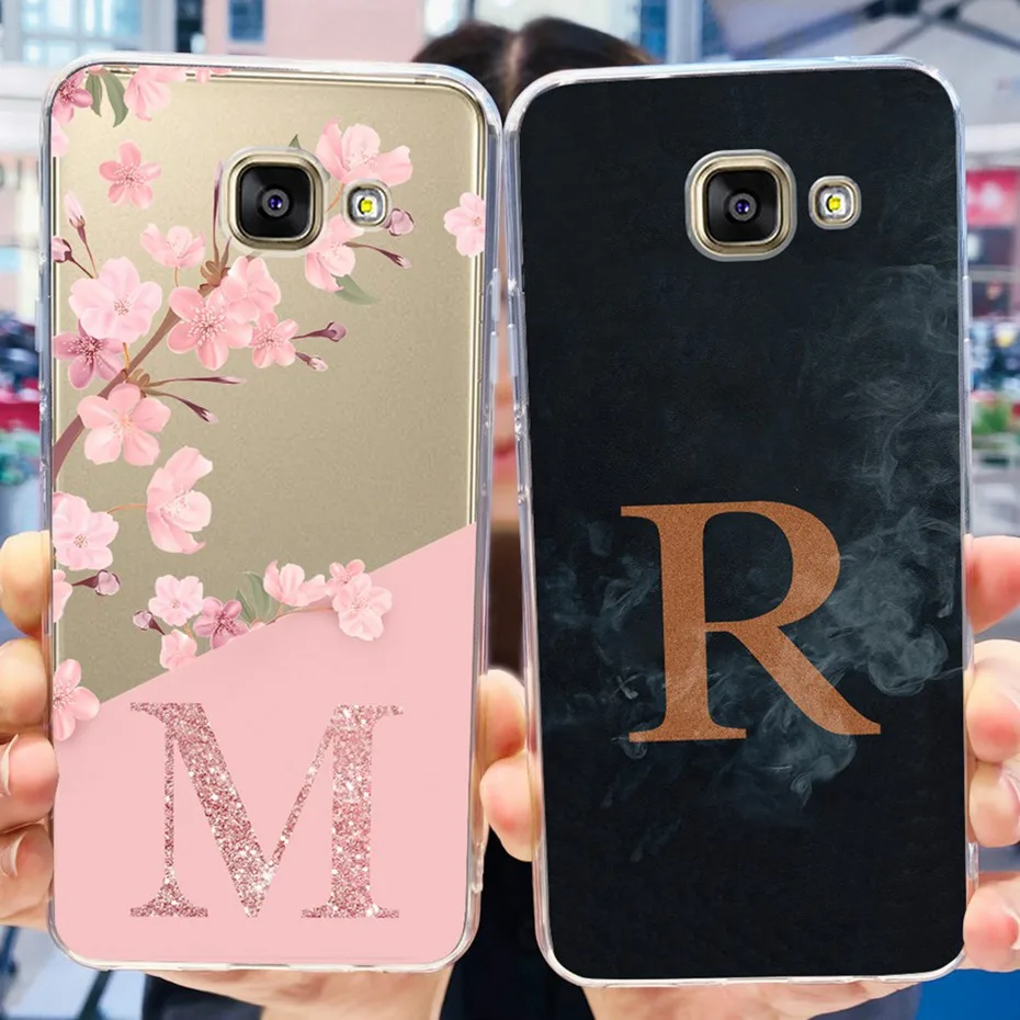 Phone Case For Samsung Galaxy A5 2016 / A5 2017 / A5 2015 Cute Letter Soft Silicone TPU Cases For Samsung A5 A 5 2016 2017