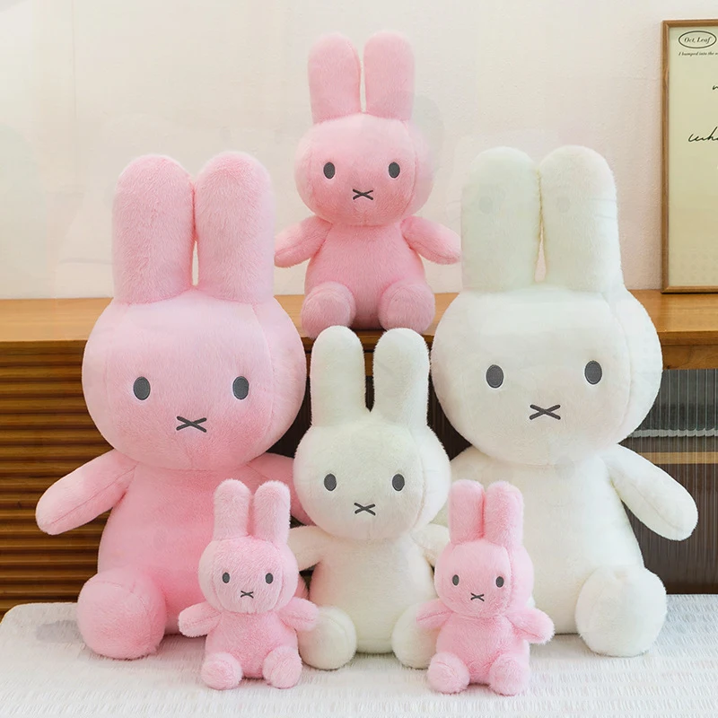 

New Popular Miffy Rabbit Plush Toy Cute Animal Doll for Kids Soft Soothing Sleeping Stuffed Toy Ideal Childrens Birthday Gift