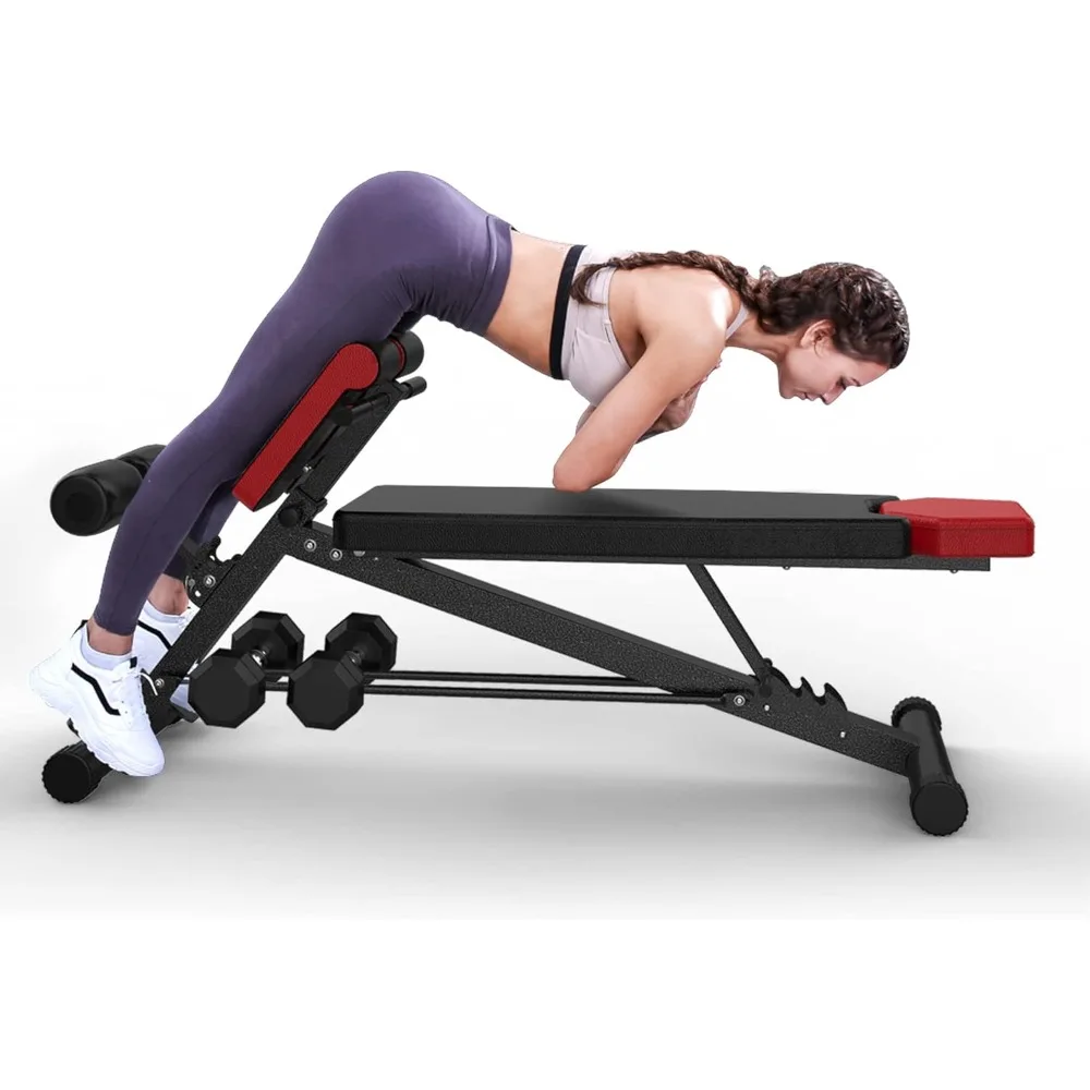 

Multi-Functional Gym Bench for Full All-in-One Body Workout – Versatile Fitness Equipment for Hyper Back Extension, Roman Chair