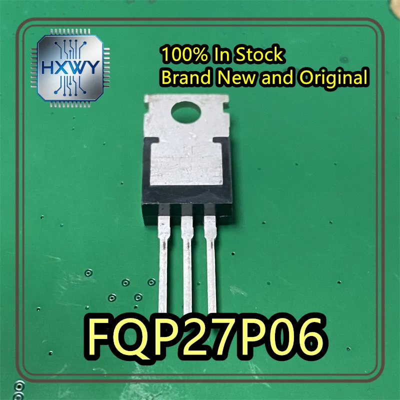 (3/10 pcs) FQP27P06  TO-220 package  Brand new, original  Programmable logic device  Fast dispatch  Genuine product