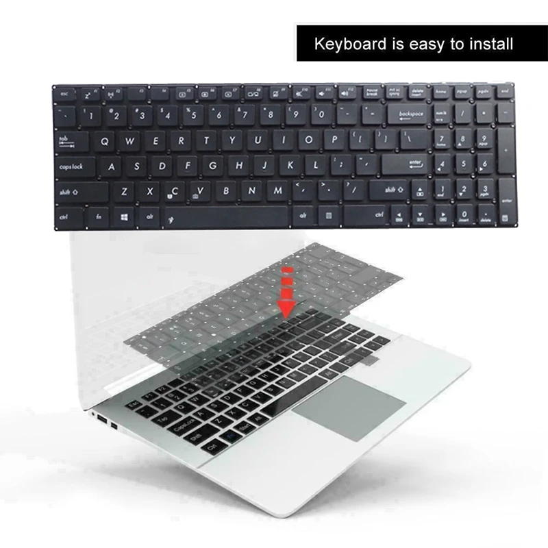 For ASUS A55V K55V A55VM A55VD R500V R700V K55DE Laptop Built-In Replacement Keyboard(US)