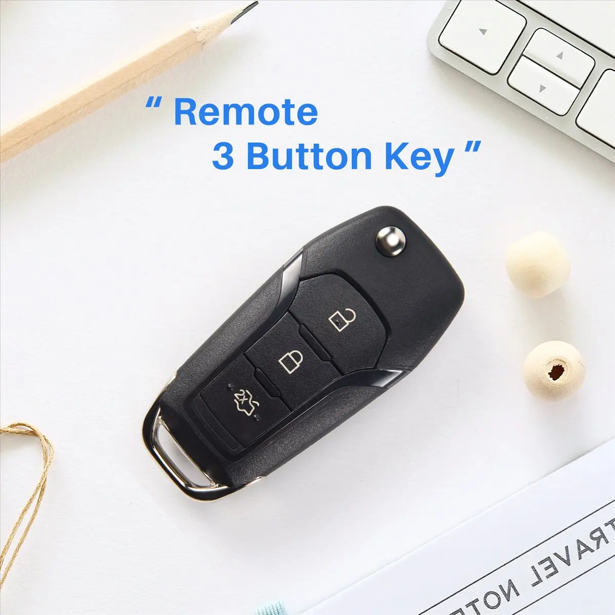 NCSMT Car Smart Remote Key 3 Button 433MHz 49Chip Fit for Ford KA+ Modeo Glaxy S-Max 2014 2015 2016 DS7T-15K601-B