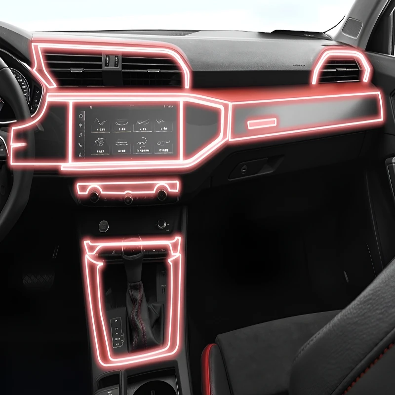 FOR Audi Q3 Sportback 2020-2025 Dashboard Multimedia Navigation Transparent Anti-Scratch Protection Film Modification for