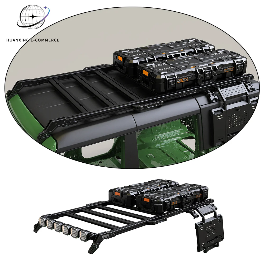 Tough Off Road Roof Rack 4x4 Universal Basket Racks For Ford Bronco Car Roof Storage Customization