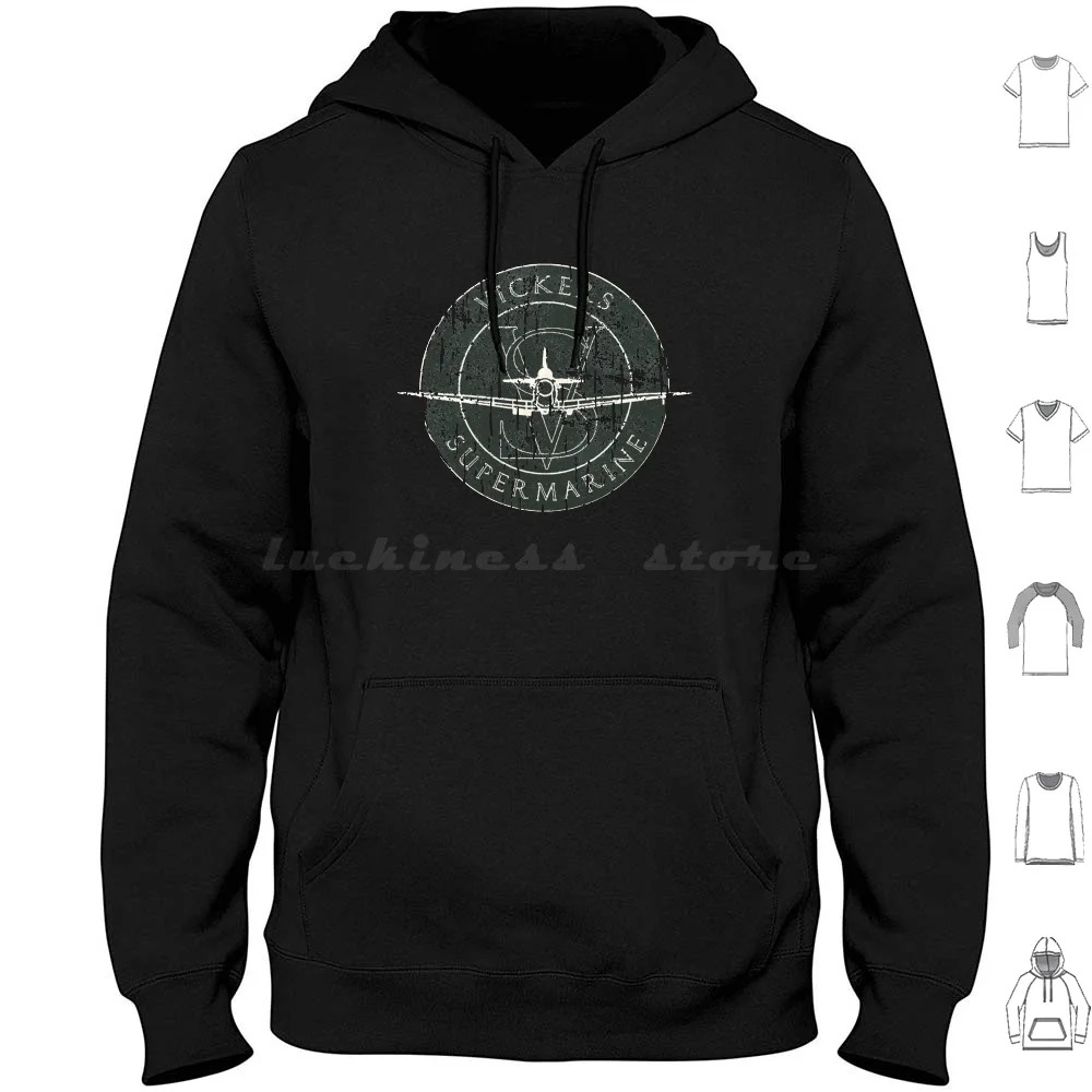 Supermarine Spitfire Ww Logo verde esencial sudaderas con capucha de manga larga divertidos animales lindos tortuga naturaleza