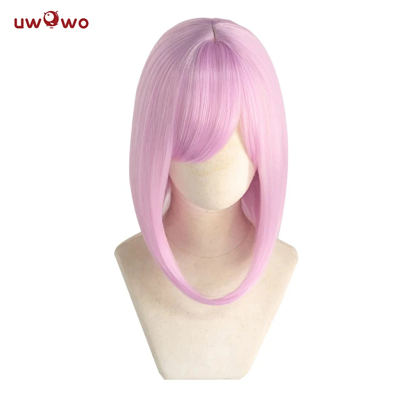 IN STOCK UWOWO Mashh/Mattheww Kyrielite 35cm Short Pink Purple Hair Heat Resistant Cosplay Wig Girls Women